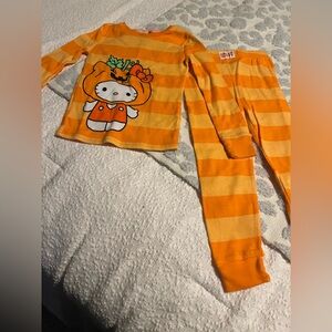 Sanrio Orange and Cream Kids Pajama Set